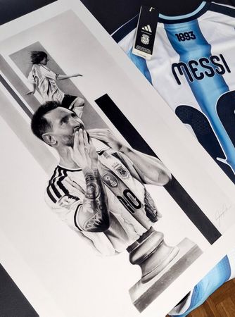 Argentine 2026 Trikot + Original Art Work Draw