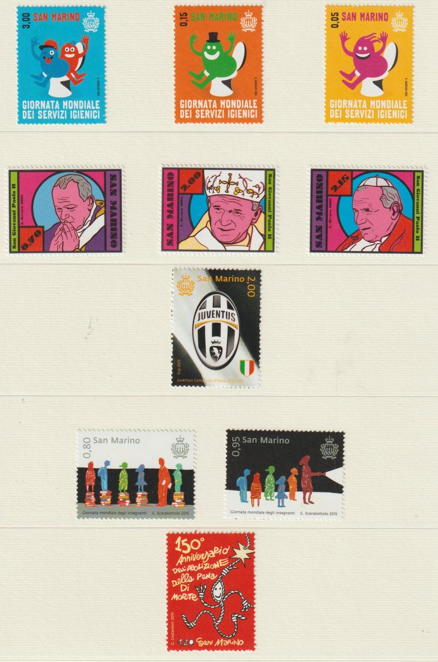 Tous les timbres: San Marino 2015 feuillets neufs MNH – Neuf avec emballage d'origine à Crans-Montana par kira56 1