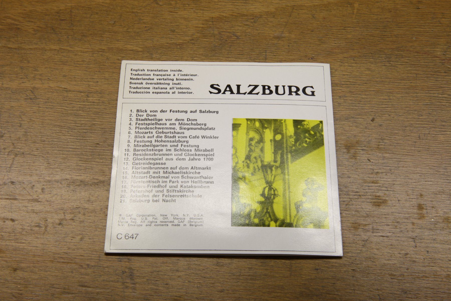 View-master Spielzeuge: View-Master Set: Salzburg, Nr. C 6471-6473 – Gebraucht aus Dietikon von Idefix66 1
