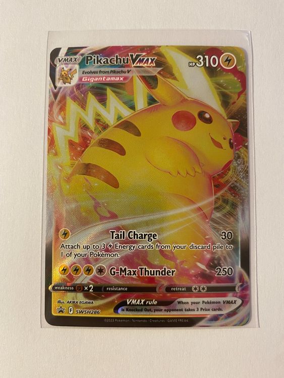 Pokemon Pikachu VMax SWSH 286 EN (Neu (gemäss Beschreibung)) in