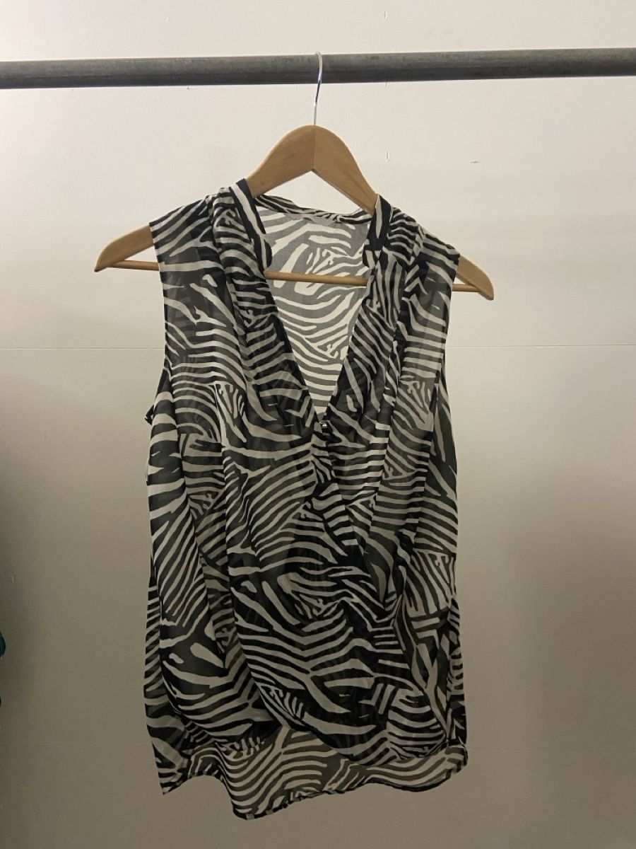 H&M Camicette: Sommertop Zebraprint Wickeloptik – Usato da Bad Ragaz venduto da leadaria