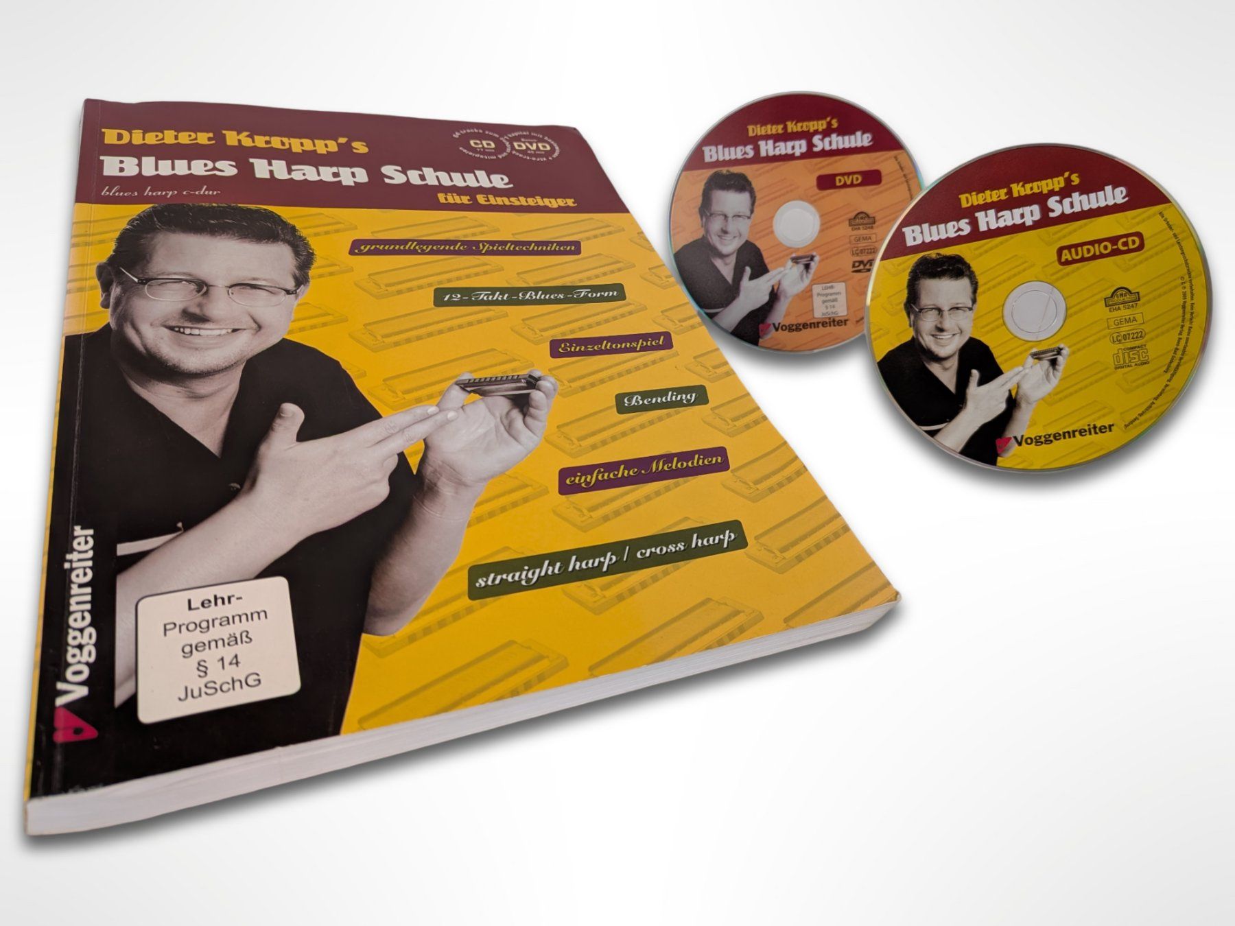 Hohner Musikinstrumente: HOHNER Blues Harmonika Set mit Lehrbuch – Gebraucht aus Suhr von Restwert_Suhr 1