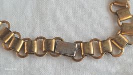 Vintage Halskette, goldfarben, Modeschmuck 36 cm lang