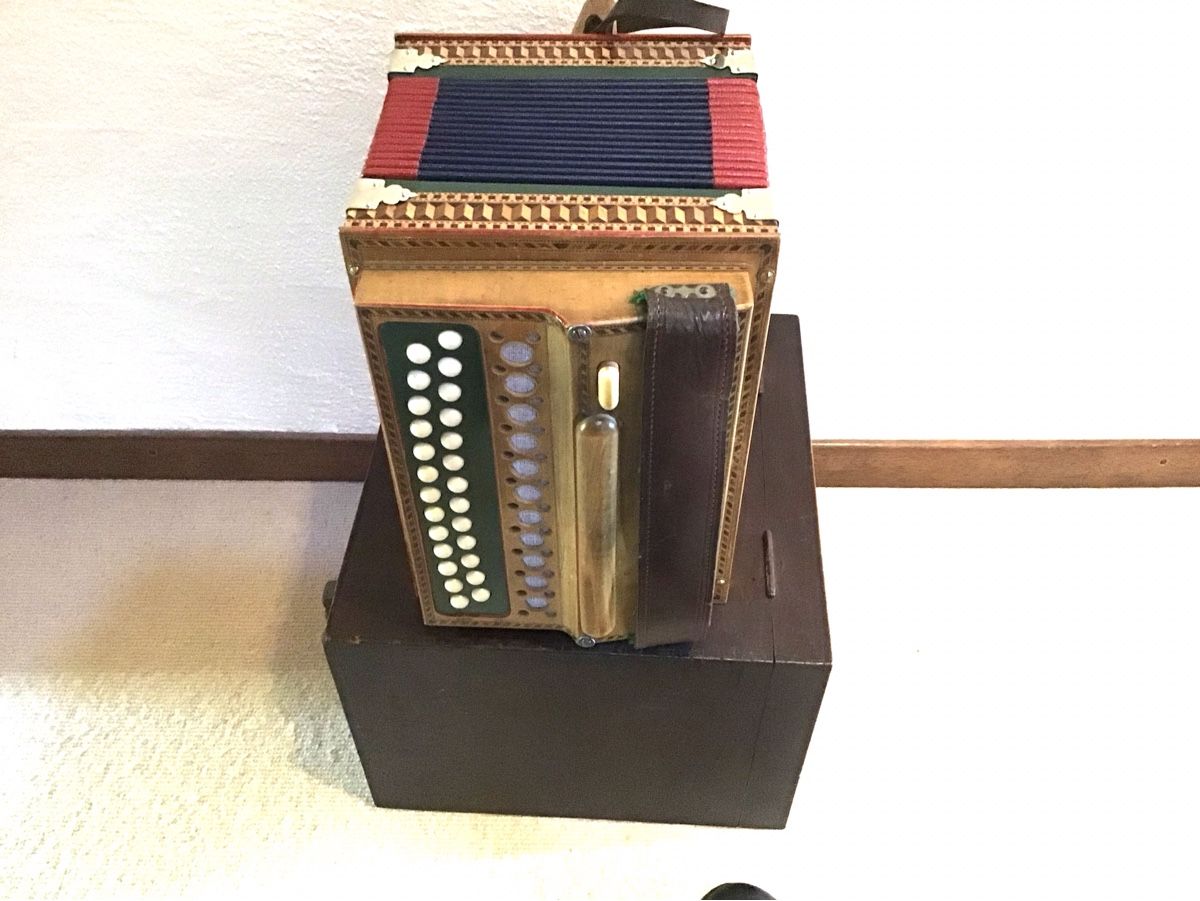 Eichhorn Strumenti musicali: EICHHORN- SCHWYZERÖRGELI IN HOLZKÖFFERLI – Difettoso da Kriens venduto da Helveticus38 1