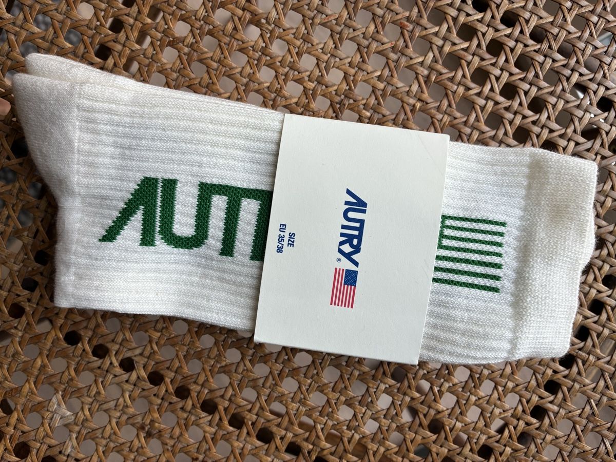 Calze: Socken AUTRY Weiss mit Logo Grösse S neu – Nuovo e nell'imballaggio originale da Winterthur venduto da Mitschg