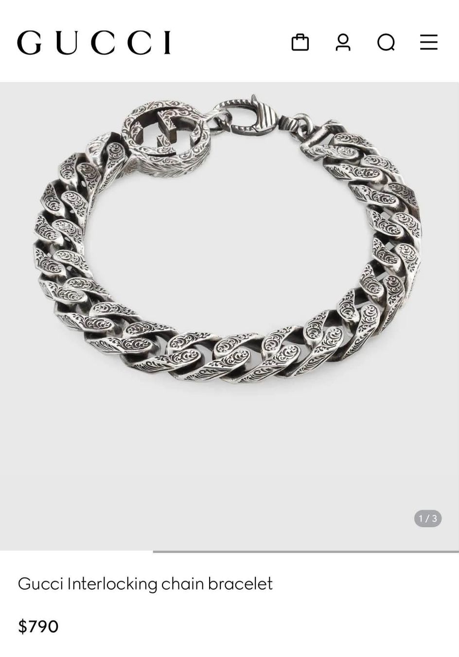Gucci Bracciali & Braccialetti: Bracelet Gucci Interlocking en argent bon état – Nuovo (secondo la descrizione) da Chavannes-Renens venduto da leh_8jcz 9