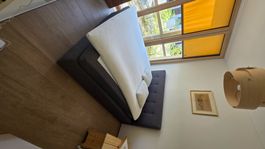 Bett mit Bettkasten dunkelgrau Doppelbett 180x200cm neu