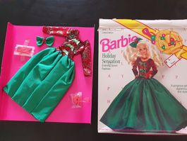 Barbie, weihnächtliches Kleid von 1992