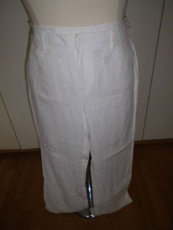Pantalon blanc en lin T. 42