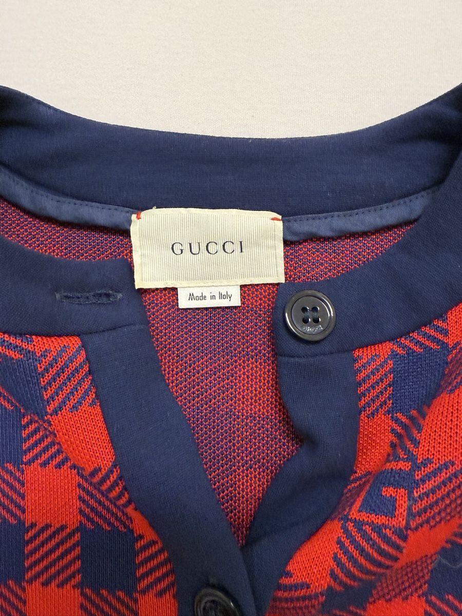 Giacche: Gucci Cardigan - Red & Navy Check Pattern - Size 10! – Nuovo (secondo la descrizione) da Meilen venduto da babanova 2