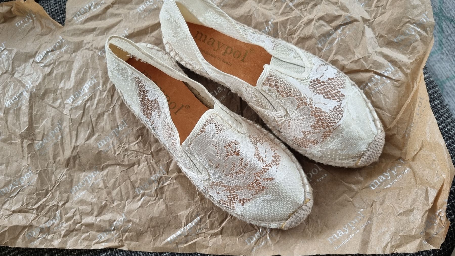 Scarpe da donna: Espadrilles Maypol 36 Spitze neu – Nuovo (secondo la descrizione) da Bad Zurzach venduto da Mfritzli