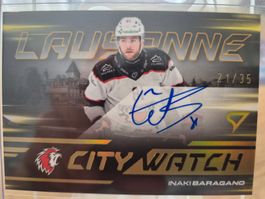 Inaki Baragano - Lausanne HC - Citywatch - 21/35 (signiert)