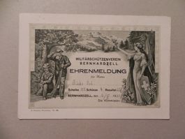 Karte Helvetia Schützenfest Bernhardzell