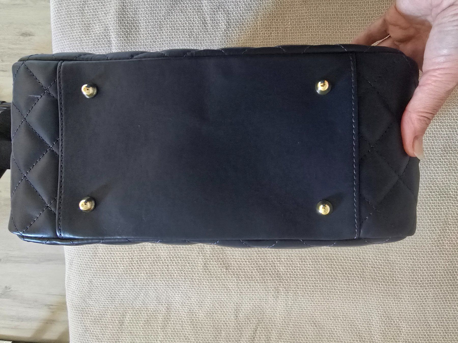 Taschen für Damen: Tasche aus Naturleder Blau – Gebraucht aus Brütten von Diana098 2