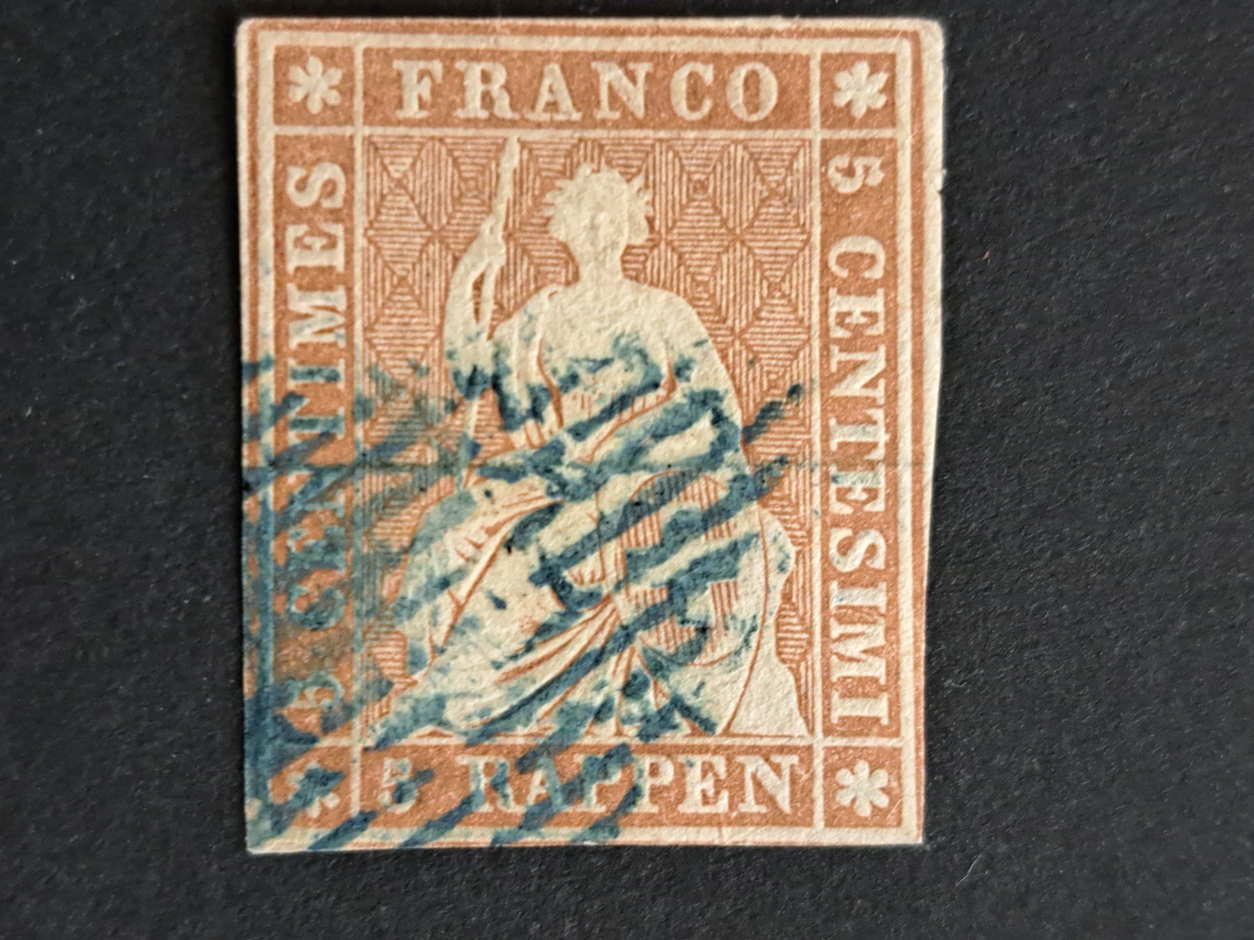 Tutti i francobolli: Strubel 22A 22A3 mit Blauem Stempel – Usato da Bazenheid venduto da derdelorean01 1