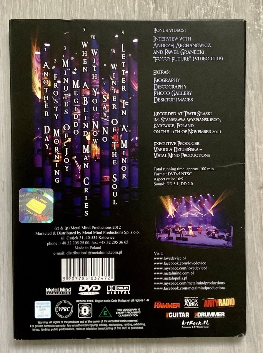 Alle DVDs: Progressive Rock-LOVE DEVICE DVD – Gebraucht aus Arcegno von Denni 1