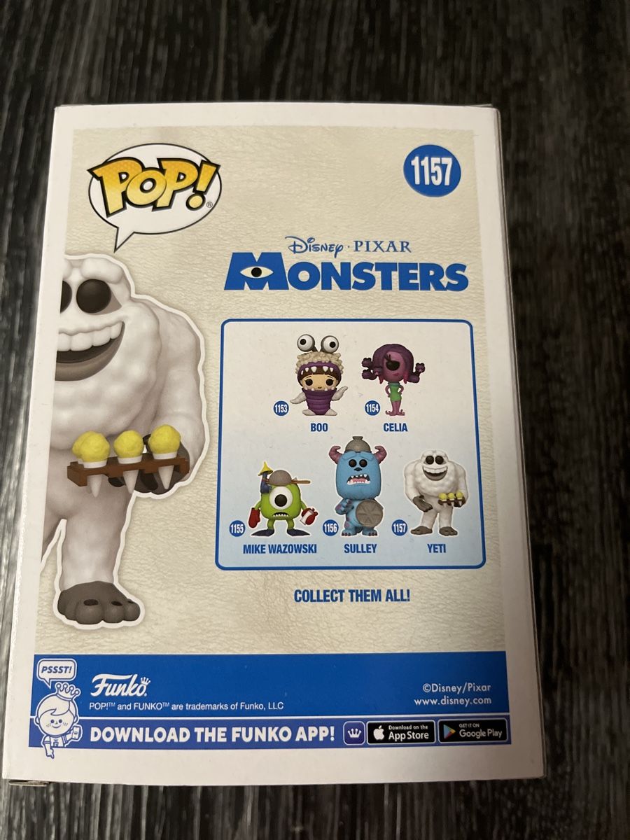 Funko Figuren: Funko pop Disney Pixar Monsters Yéti – Neu und originalverpackt aus Yverdon-les-Bains von vin_95zk 2