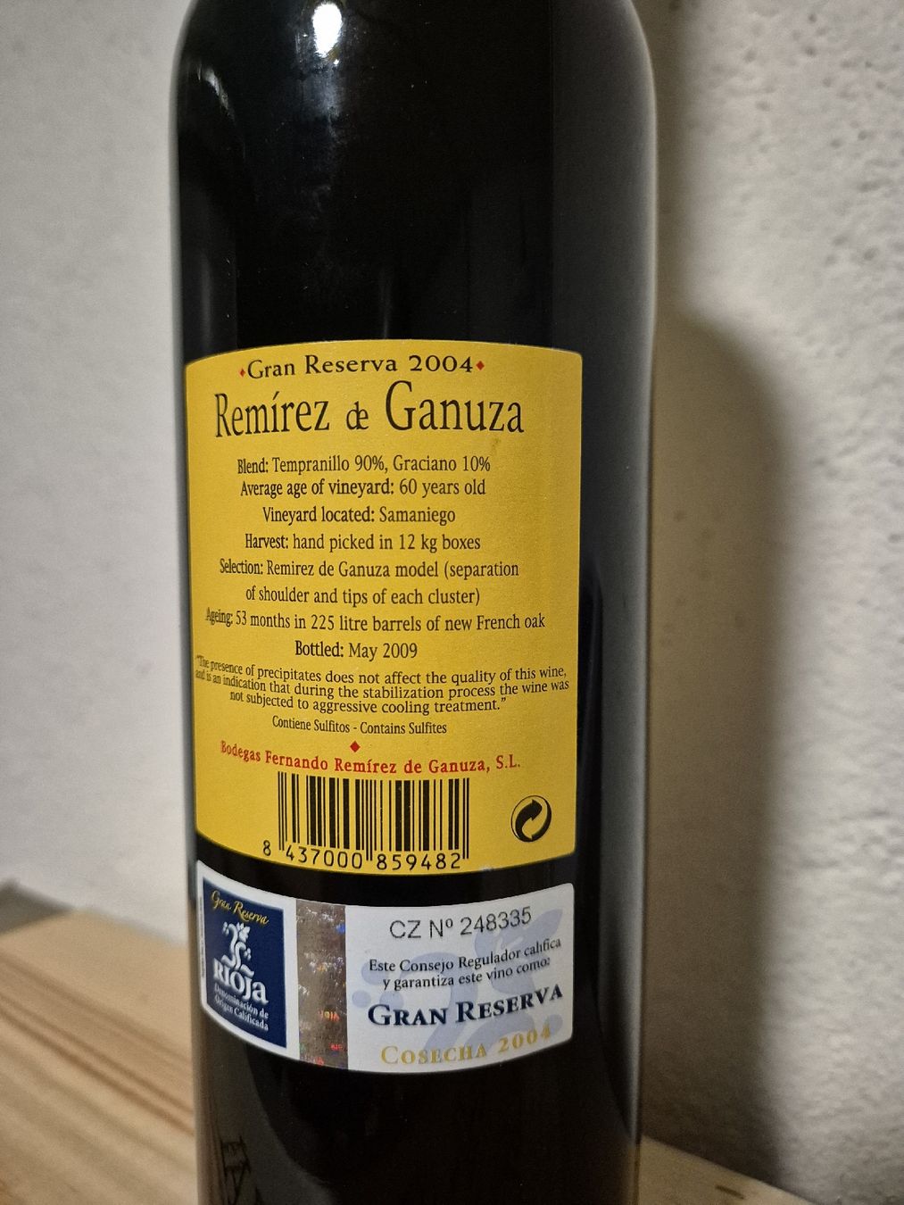 Rioja Vino: Remirez de Ganuza Rioja Gran Reserva 2004 / 100PP – Nuovo (secondo la descrizione) da Widen venduto da HD8001 3