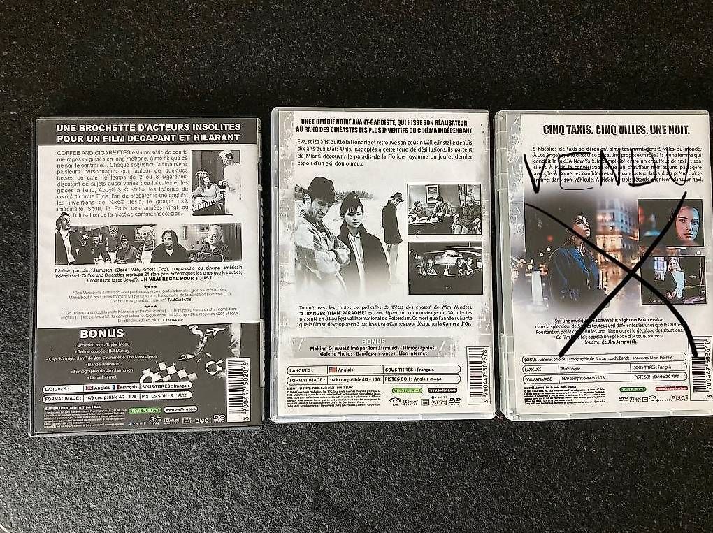 Tutti i DVDs: DVD - 2 films de Jim Jarmusch – Usato da Commugny venduto da phi_8kvd 1
