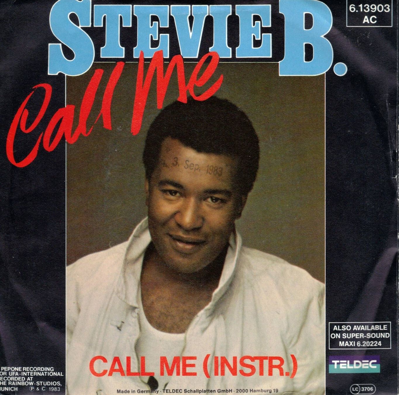 Schallplatten: Single7  Stevie B.  --  Call me – Gebraucht aus Rheinau von thespecials