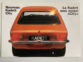 Opel Kadett City Prospekt 1975 1976 brochure dépliant