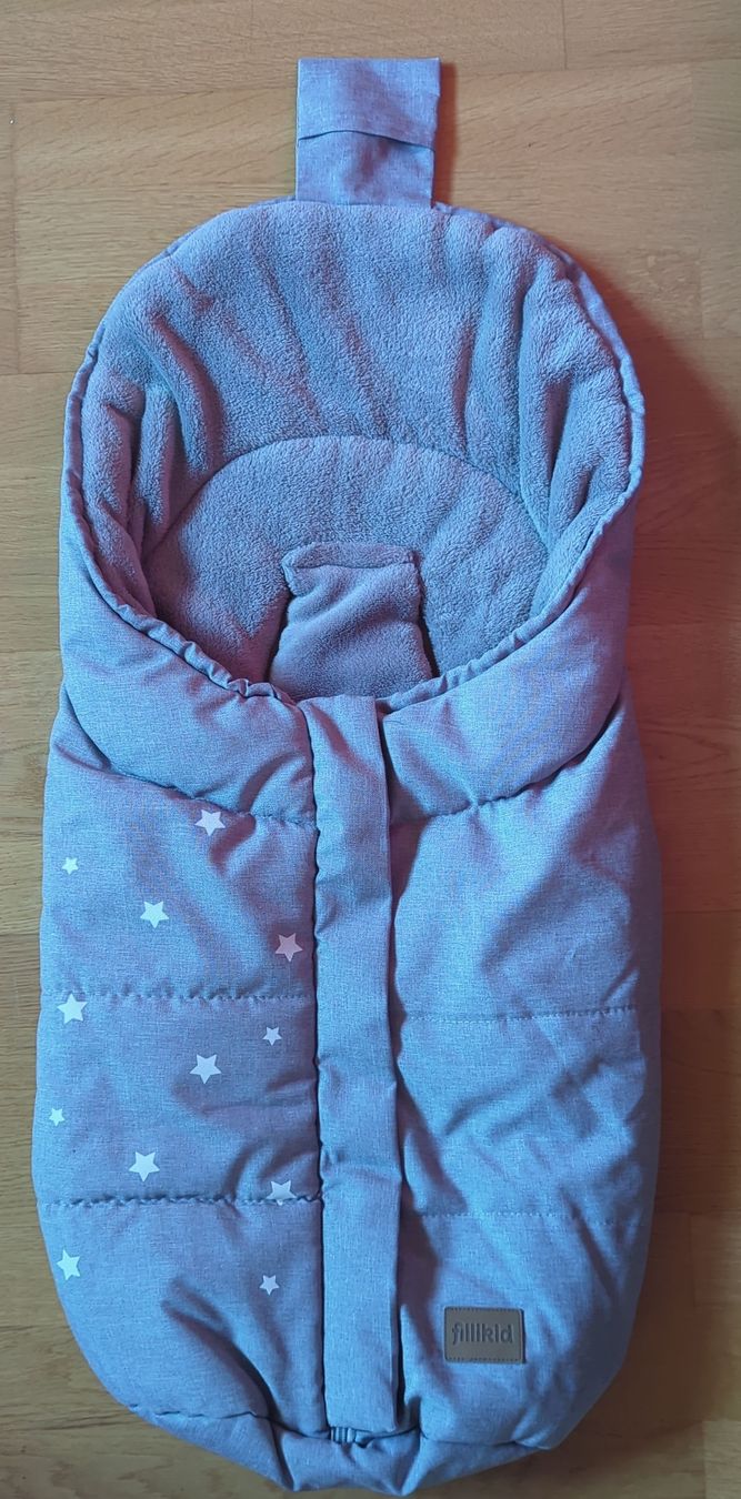 Fillikid Sacchi a pelo: Kuscheliger Winter Fusssack mit Sternenmuster – Usato da Marthalen venduto da gomoli69