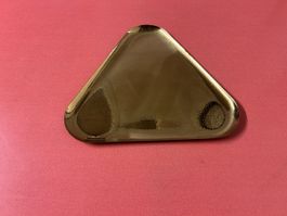 Messing Dreieckschale aus 50 - 60 er Jahre Vintage, 23 cm