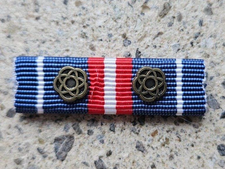 Schweizer Armee Placchette & Badge: *** Diensttage Ribbon 2 Broce Rosette *** – Nuovo e nell'imballaggio originale da Riedholz venduto da fr_sIruP