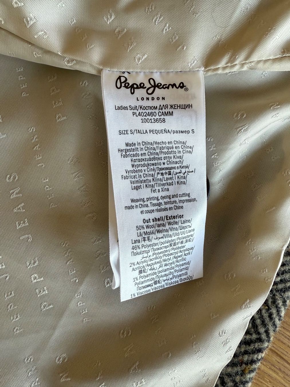 Pepe Jeans Giacche: Blazer mit Fischgrätmuster von Pepe Jeans – Usato da Brütten venduto da Bettina_07 3