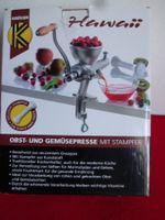 " KRÜGER Hawaii " Obst und Gemüsse Presse mit Stampfer / Neu
