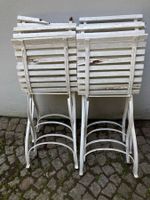 Antike Gartenstühle Metall klappbar 4 Stk.