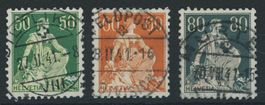 1940 - Helvetia mit Schwert · Kreidepapier - Voll Stempel