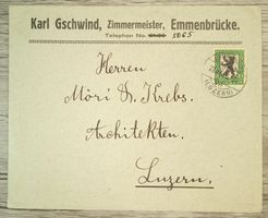 TR59 Enveloppe + Timbre Suisse 1925 Pro Juventute