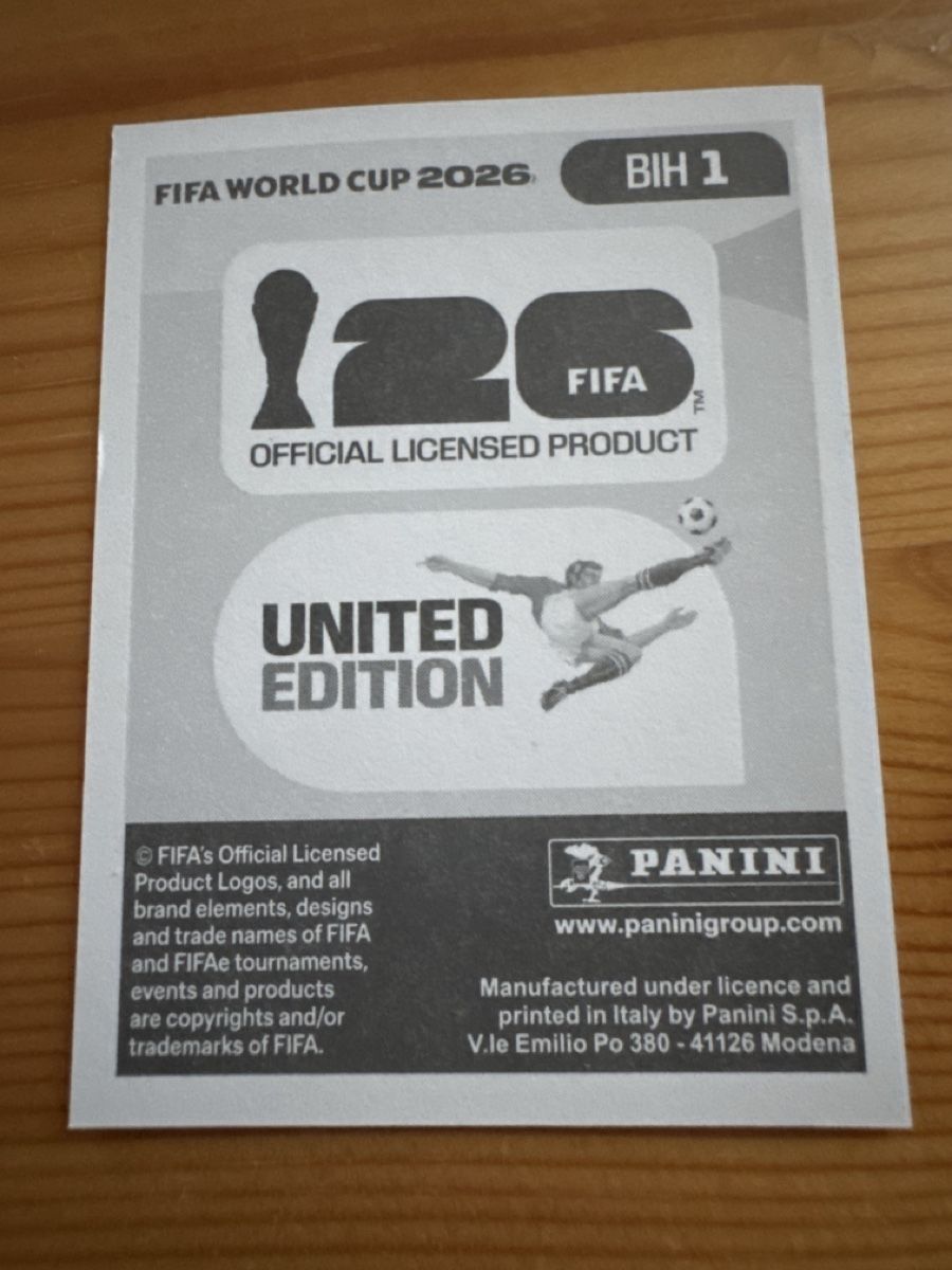 Panini Carte collezionabili: Panini FWC 2026 BIH1 – Usato da Vesenaz venduto da miguelfdfrade 1