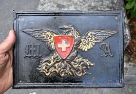 antik Blechschild der Schweizerischen Mobiliar Versicherung