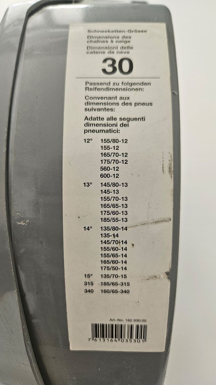 Catene da neve: Schneeketten Pilot Gr. 30 – Usato da Zürich venduto da sal_wlh8 3