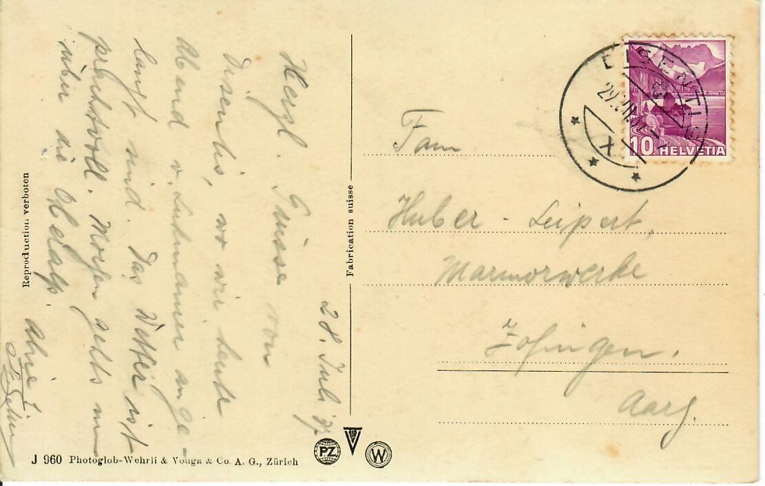Cartoline postali: Lukmanierschlucht – Usato da Hochdorf venduto da Ziegel-16 1