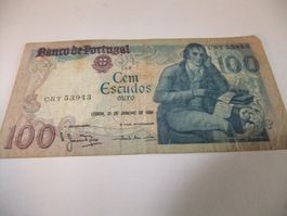 Portugal 100 Escudos de 31.1984 Bocage Chape 8