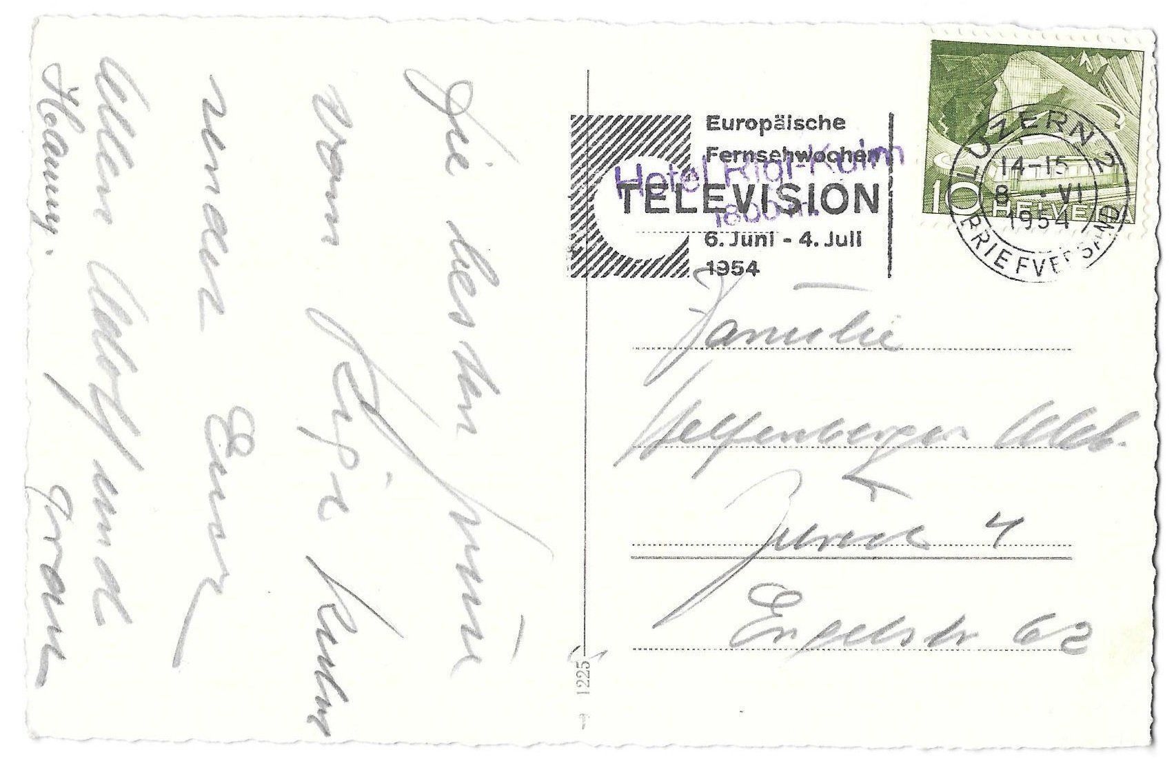 Cartoline postali: Rigi-Bahnen unterhalb Rigi Kulm – Usato da Olten venduto da clotaldi 1