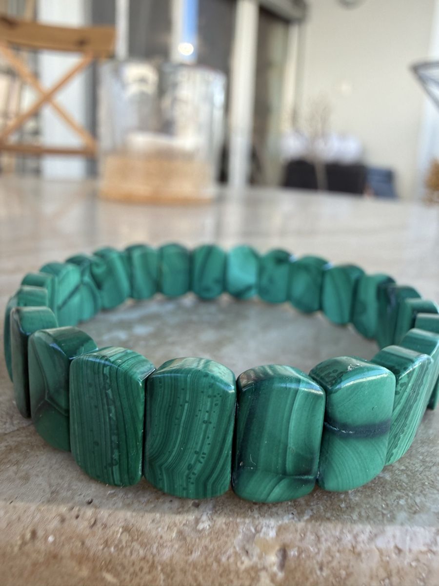 Bracciali & Braccialetti: %Rabatt% Malachit Armreif -Echstein – Nuovo (secondo la descrizione) da Jegenstorf venduto da SteinGlanz 9
