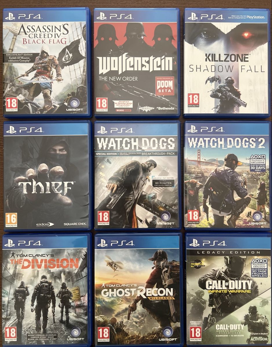 Giochi: PS4 Action-Shooter Bundle (AC Black Flag, CoD, Division, ..) – Usato da Bern venduto da t_l_i 1