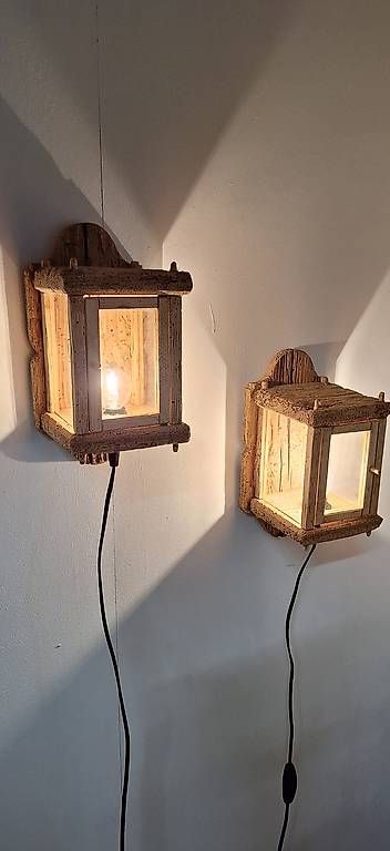 Lampes: Altholz Wandlampen – D'occasion à Wald ZH par Orgelfreak