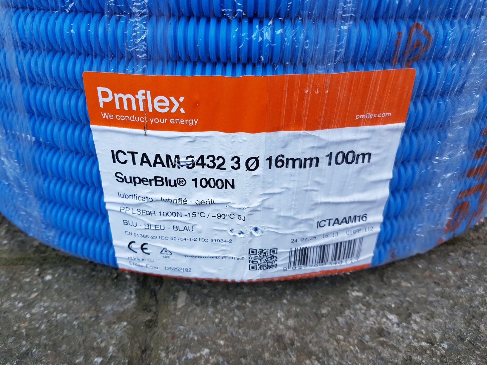 Tubi & Tubi flessibili: Installationsrohr Pmflex SuperBlu M16 100m blau neu – Usato da Brunnadern venduto da p..... 2