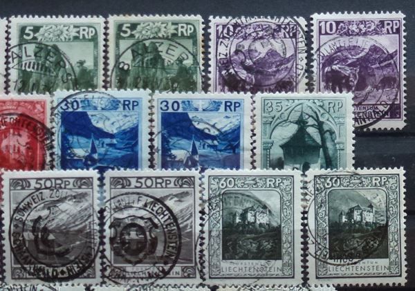 Tutti i francobolli: Lot ++ Liechtenstein ++ Kat: ca. 961.00 – Usato da Walkringen venduto da Casablanca777 2