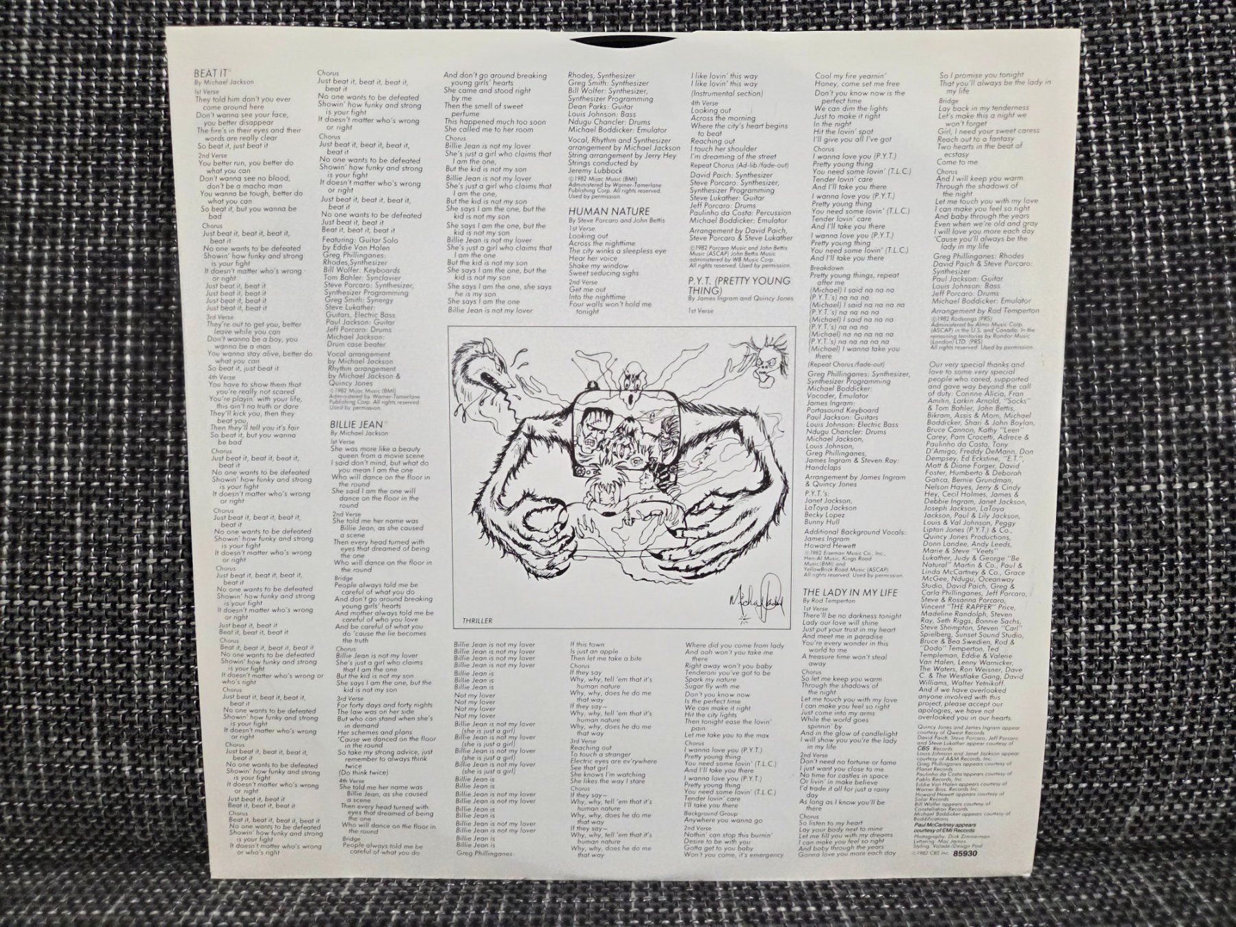 Schallplatten: Michael Jackson Thriller LP Topzustand – Gebraucht aus Stetten SH von ExtremMIB 3