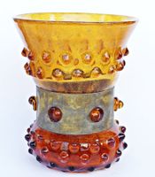 Interessante Murano "Hobnail" Vase!