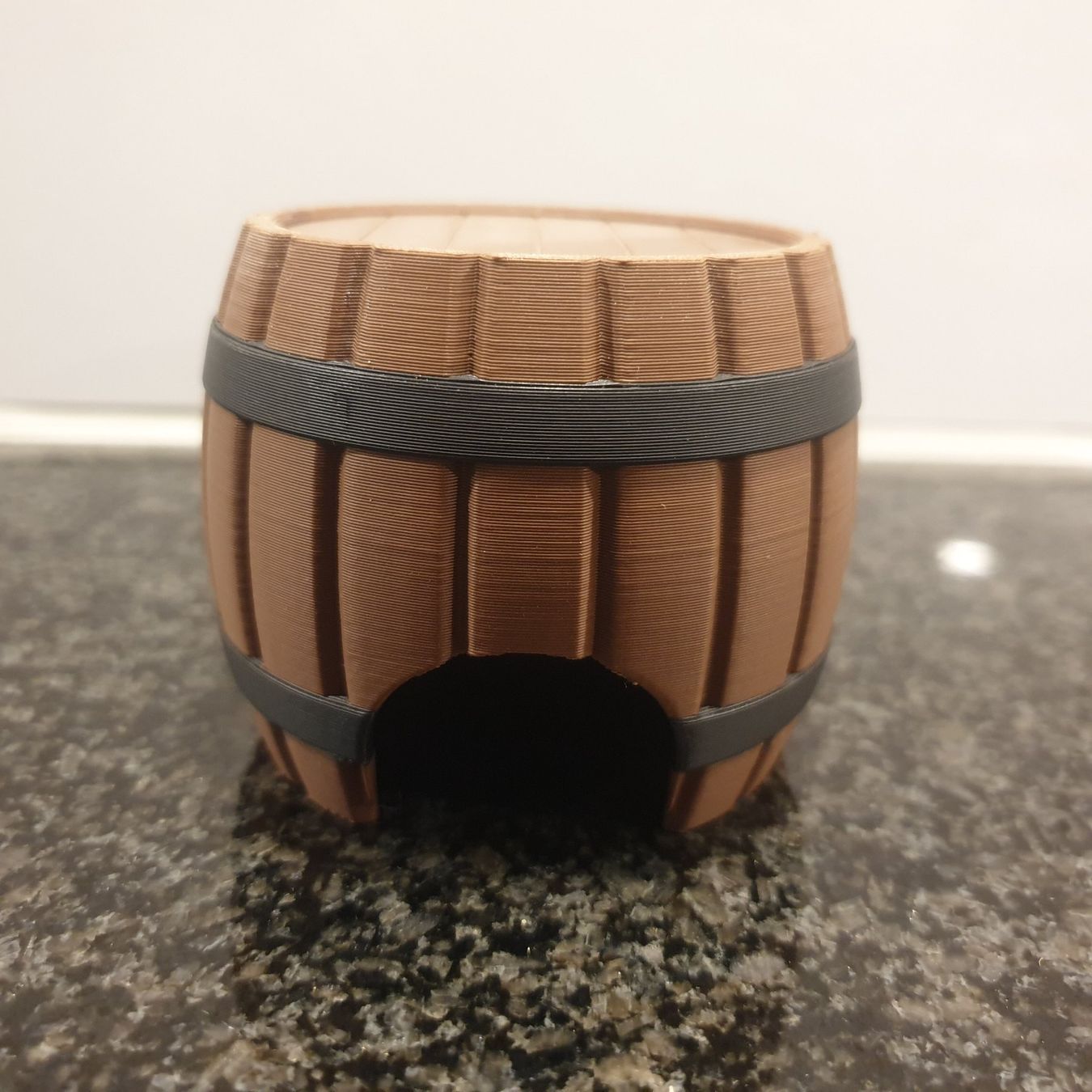 Terrario: Reptilienhöhle "Holzfass", 3D Print – Nuovo e nell'imballaggio originale da Neuendorf venduto da DeSiriA
