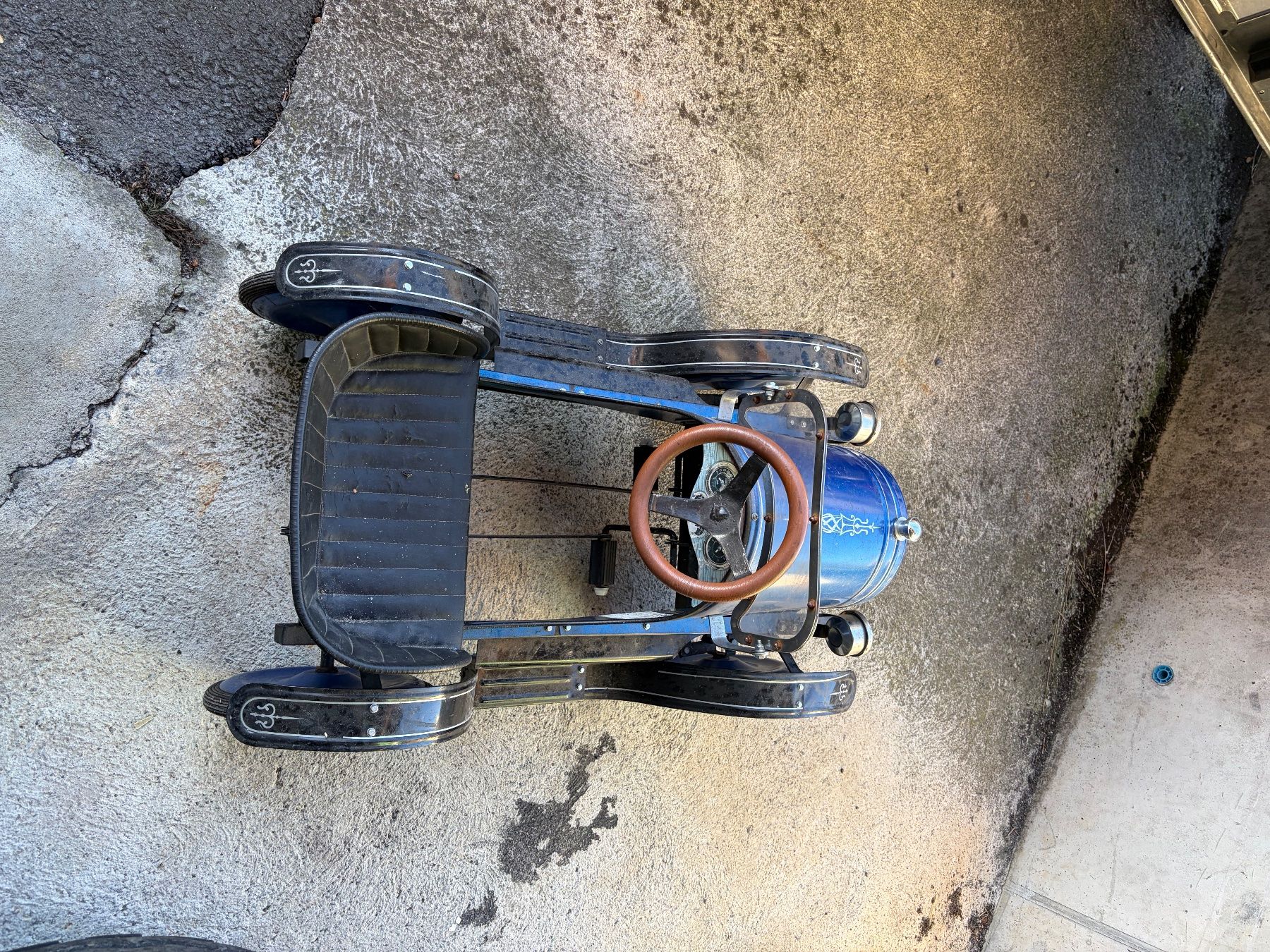 Véhicules pour enfants: Tret-Auto Oldtimer blau Metall – D'occasion à Ennetmoos par Chrigu_1liberklapf 1