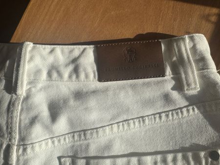 Brunello Cucinelli Jeans weiss Grösse 36 sehr guter Zustand