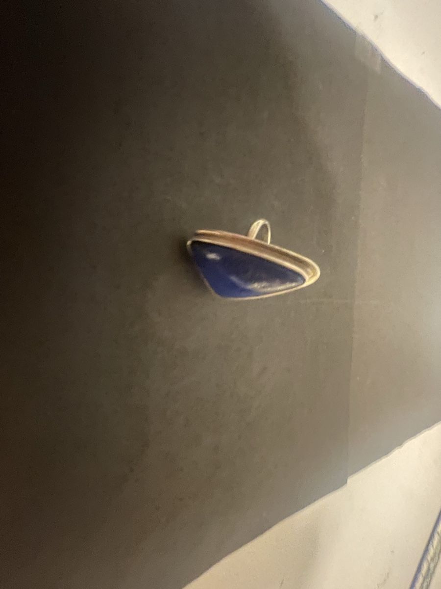 Anelli: Lapislazuli Silberring, Grösse ? – Usato da Meierskappel venduto da Hala03 1